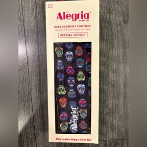 Alegria Special Edition Replacement Footbed with Sugar Skull Design